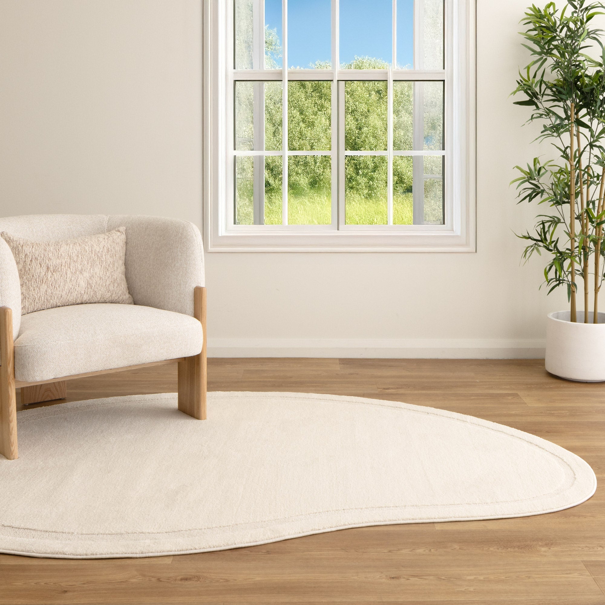 Jellybean Rug Ivory