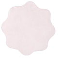 Ollie Scalloped Irregular Round Rug - Pink