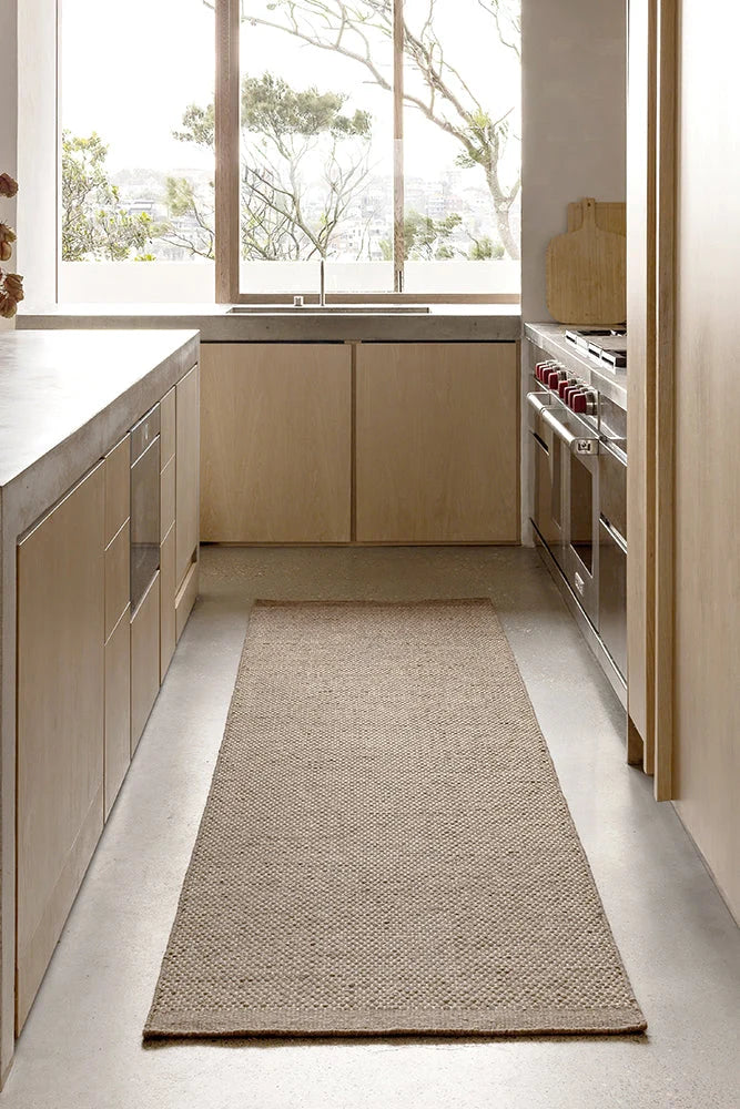 Steph and Gian Bark Wool/Cotton Rug - Walnut