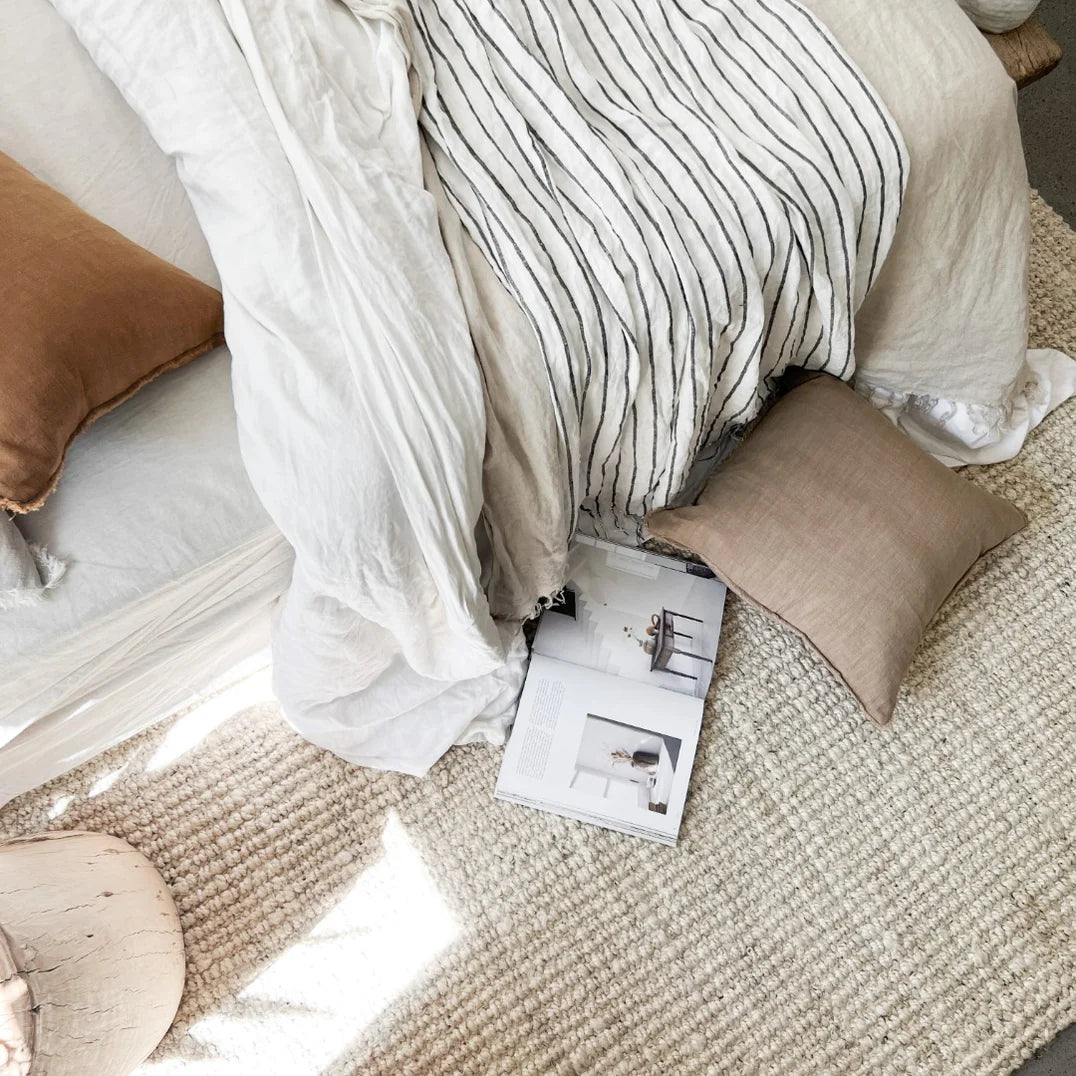 Vincent White Wash Jute Rug