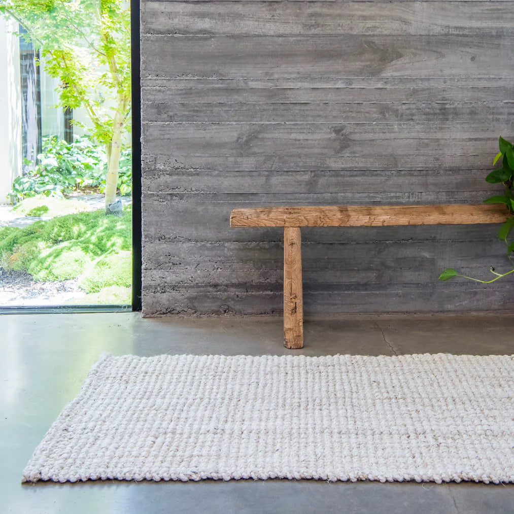Vincent White Wash Jute Runner
