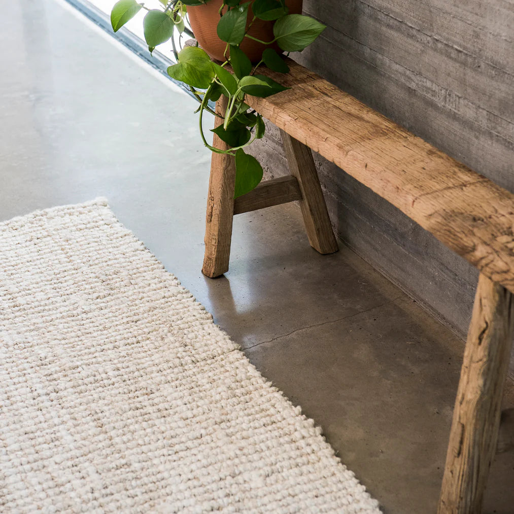 Vincent White Wash Jute Runner